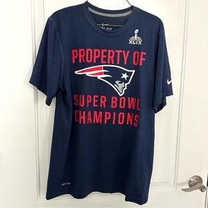 Nike New England Patriots NFL Football Shirt Jersey Unisex Medium Champions RARE